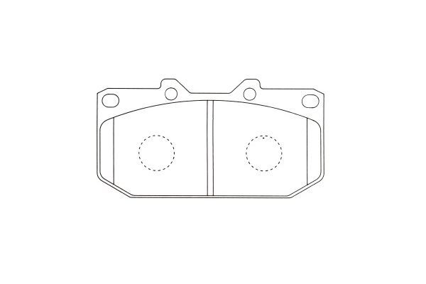KAVO PARTS Комплект тормозных колодок, дисковый тормоз KBP-6607